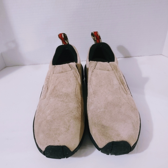 Merrell  MOC  Hiking Shoes Women’s 8M~Taupe~Slip On Loafers Casual Comfort - Picture 2 of 8